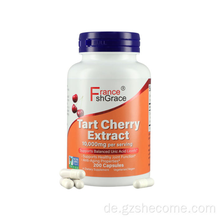 Premium Tart Cherry Extract Capsules erhöhte sich gesund